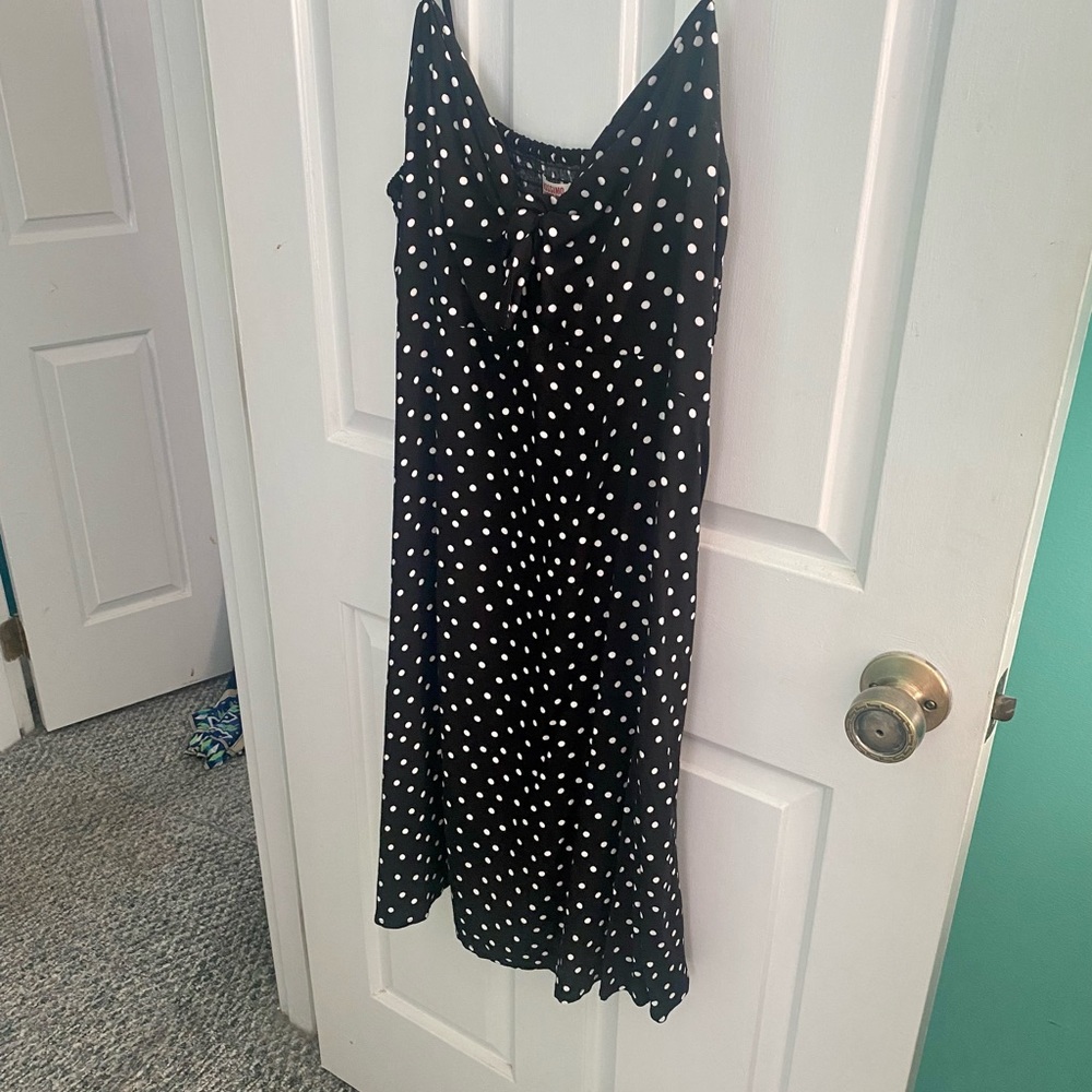 Mossino Supply Co. Black and White Polka Dot Sundress